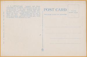 New York City-S.S. Leviathan and New York Skyline