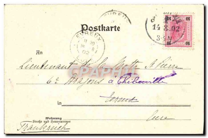 Old Postcard Gazebo Schlossgarten Schonbrunn Wien