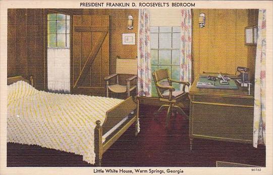 Georgia Warm Springs The Little White House President Roosevelt's Bedroom Int...