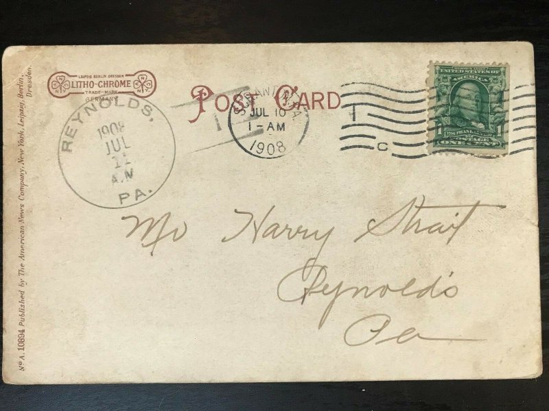 Vintage Postcard 1908 International Correspondence School Scranton PA