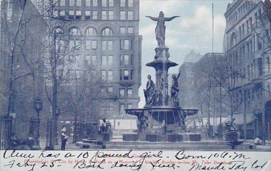 Ohio Cincinnati Plesented To The City By Henry Prebasco Us A Memorial In His ...