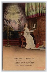 The Lost Chord (2) Religious Bamforth & Co. Postcard