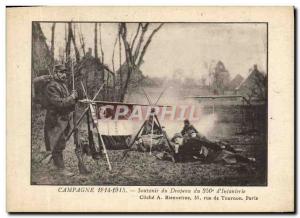 Postcard Old Country 1914 1915 Army 350th Flag of Remembrance & # 39infanterie