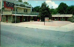 Plaza Court Motel Hot Springs National Park AR Vintage Postcard C52