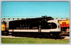 Southern Railway System 6100 Locomotive, 1972, McCook Illinois, Vintage Postcard