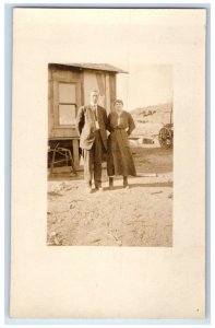 1916 Ghost Town Homestead Dot Washington WA RPPC Photo Antique Postcard