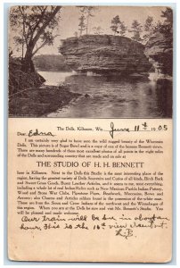 1905 Studio Of H. H. Bennett Rock Formation Dells Kilbourn Wisconsin WI Postcard