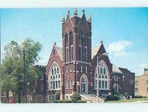 Unused Pre-1980 CHURCH SCENE Sycamore - Near Dekalb Illinois IL A6596