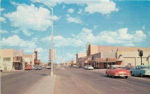 Autos Deming New Mexico 1950s Intersection US highways 260 70 80 Petley 10378