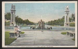Sullivan Gateway City Park Denver CO Post Card PPC738