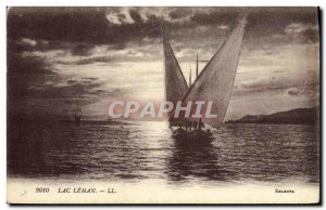 Postcard Old Lake Geneva Boat