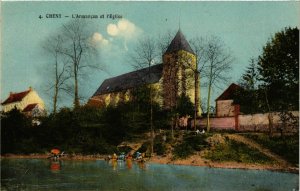 CPA Cheny - L'Armancon et l'Eglise FRANCE (960675)