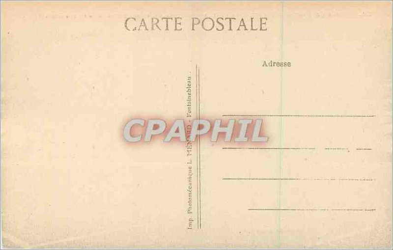 Postcard Old Palace of Fontainebleau Le Parterre View taken from one of the w...