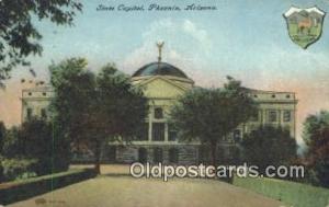 Phoenix, Arizona, AZ State Capital USA 1909 crease top edge, postal used 1909