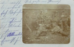 Social history early photo postcard military world war 1914 correspondence