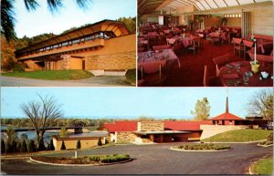 Postcard Multiple Views The Spring Green Frank Lloyd Wright Highway 23 Wisconsin