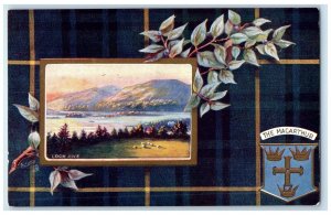 c1910 Loch Awe Macarthur Clan Argyll and Bute Scotland Oilette Tuck Art Postcard