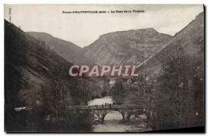 Old Postcard Route D & # 39Hautevile Le Pont De La Violette