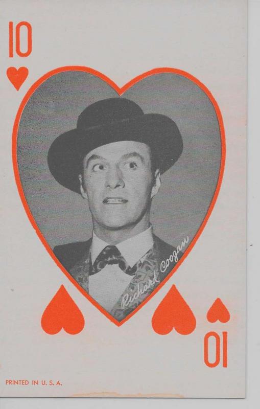 Richard Coogan cowboy western American film actor arcade card antique pc Z18034