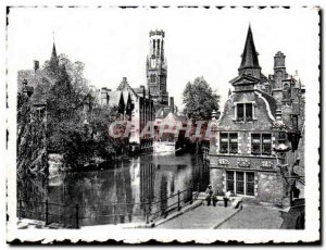 Modern Postcard Brugge Bruges Rozenhoedkjaai Quai Du Rosaire