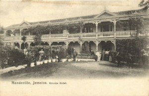 PC JAMAICA, MANDEVILLE, BROOKS HOTEL, Vintage Postcard (b40013)