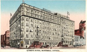 Vintage Postcard Queen's Hotel Building Montreal Quebec Canada CAN Structure