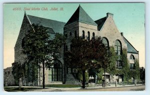 JOLIET, IL Illinois ~ STEEL WORKS CLUB 1911 Will County Acmegraph  Postcard