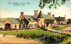 Linen Postcard Cherokee Country Club in Knoxville, Tennessee~1556