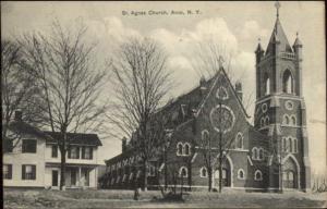 Avon NY St. Agnes Church c1910 Postcard
