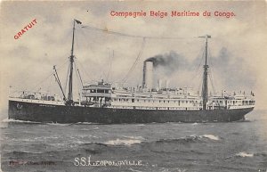 SS Leopoldville Compagnie Maritime Belge Ship Unused 