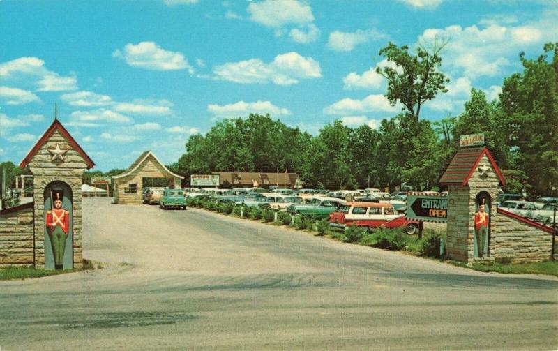 Postcard Entrance to Santa Claus Land Indiana