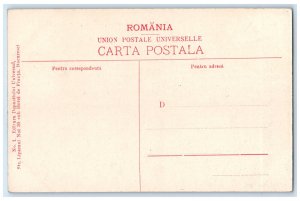 c1910 Palace of the Society of Public Servants Bucharest Romania Postcard