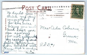 BANGOR, Maine ME ~ Street Scene WINDSOR HOTEL c1910s Penobscot County Postcard
