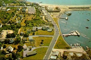 Rhode Island Watch Hill Aerial View Of Beaches and Yacht Anchorages