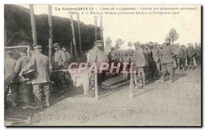 Postcard Old Army Camp Kitchen Coetquidan German prisoners TOP