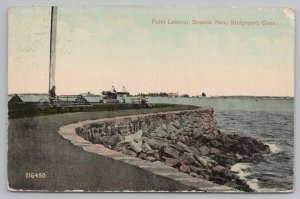 Bridgeport Connecticut~Point Lookout~Seaside Park~Vintage Postcard 