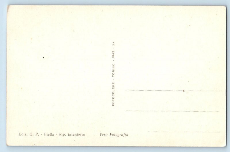 Piedmont Italy Postcard Panorama of Biella c1910 Antique Unposted RPPC Photo
