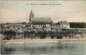 CPA BLOIS-La Cathédrale vue prise du Pont (26998)