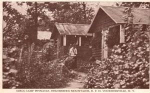 Vintage Postcard Girls Camp Pinnacle Helderberg Mountains RFD Voorheesville NY