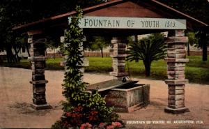 Florida St Augustine Fountain Of Youth Curteich