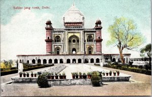 Vtg Safder Jang Tomb Safdarjung Delhi India 1910s Postcard