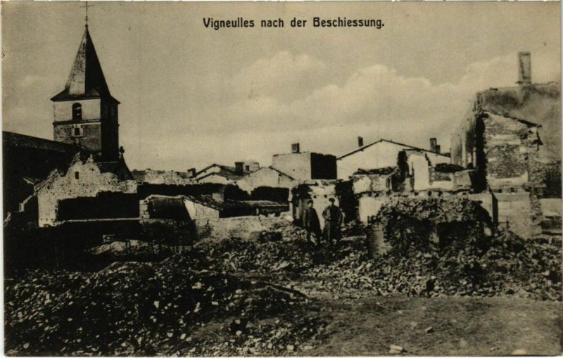 CPA Vigneulles-les-Hattonchatel nach der Beschiessung - Ruines (1036912)