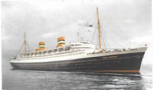 Southhampton England.  S.S. Nieuw Amsterdam.  Cruise Ship 1952