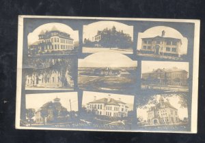 RPPC MISSOULA MONTANA SCHOOL UNIVERSITY COLLEGE MULTI VIEW REAL PHOTO POSTCARD