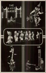 Dreamland - Margate Amusement Park Multi-View Magic Garden RPPC