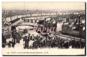 Old Postcard Lyon view taken Carthusian Saone