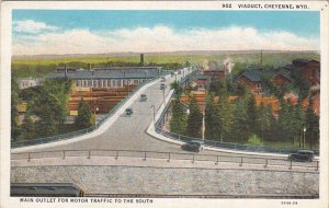 Wyoming Cheyenne Viaduct Main Outlet For Motor Traffic To The South 1937