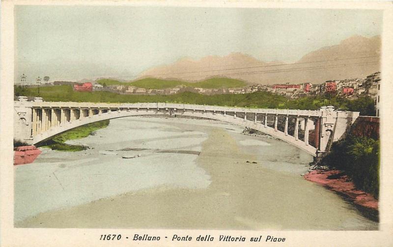 Italy Belluno Ponte della Vittoria sul Piave