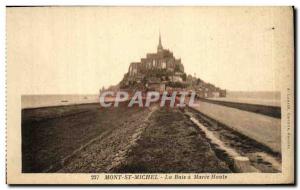 Old Postcard Mont St Michel The Bay Maree Haute