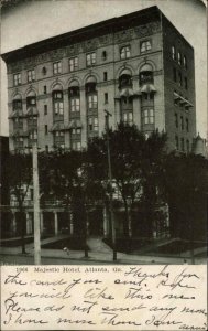 Atlanta Georgia GA Majestic Hotel c1910 Vintage Postcard